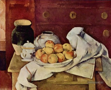  life Malerei - Stillleben mit einer Kommode 1887 Paul Cezanne